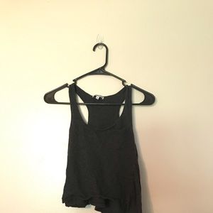 Charlotte Russe Grey Crop Tank Top
